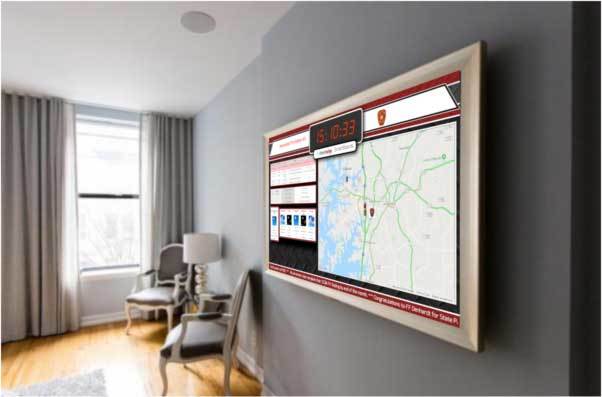 SmartBoard on Wall 