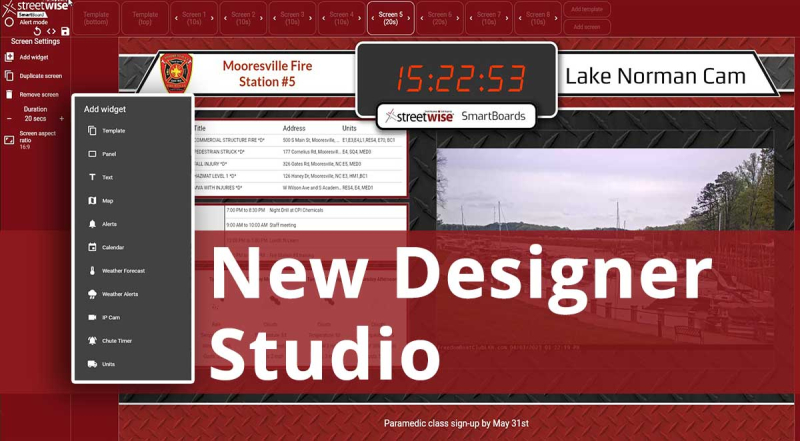 All New SmartBoard by StreetWise Includes Designer Studio for Full Control